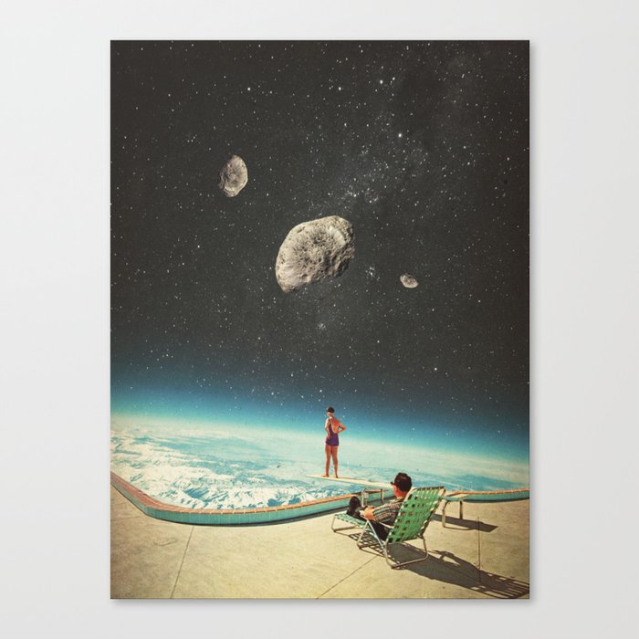 Summer with a Chance of Asteroids Canvas Print