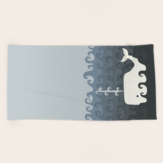 There She Blows Beach Towel