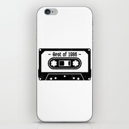 Best Of 1986 Cassette Tape Retro iPhone Skin