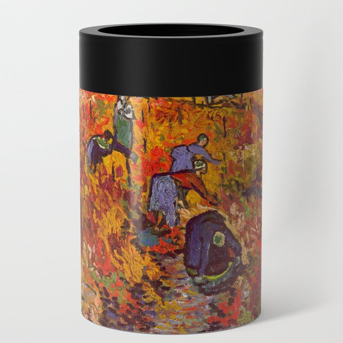 Vincent van Gogh "The Red Vineyard, Red Vineyard at Arles" Can Cooler