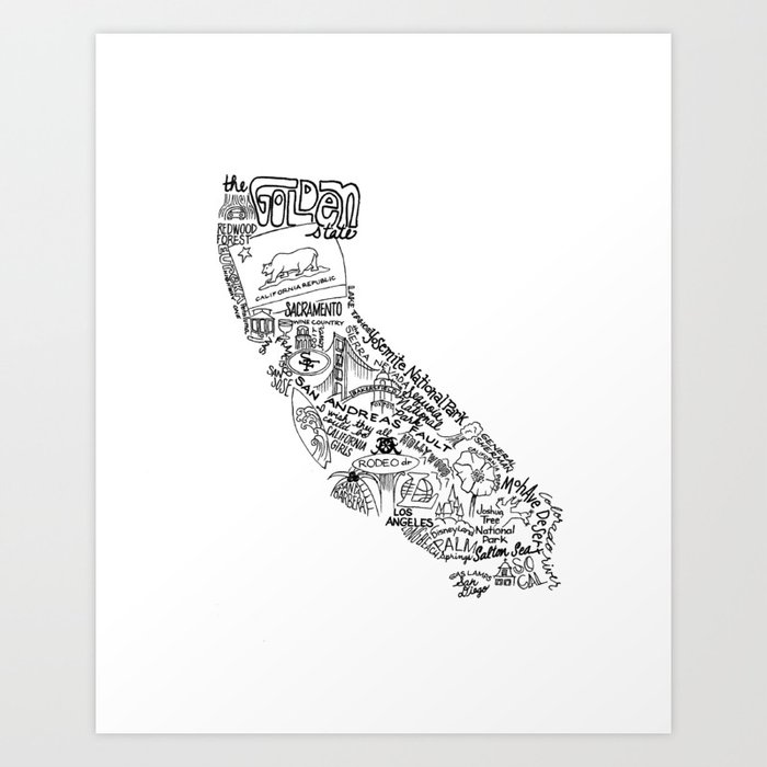 Los Angeles Sketch  Lettering design, Typography hand drawn