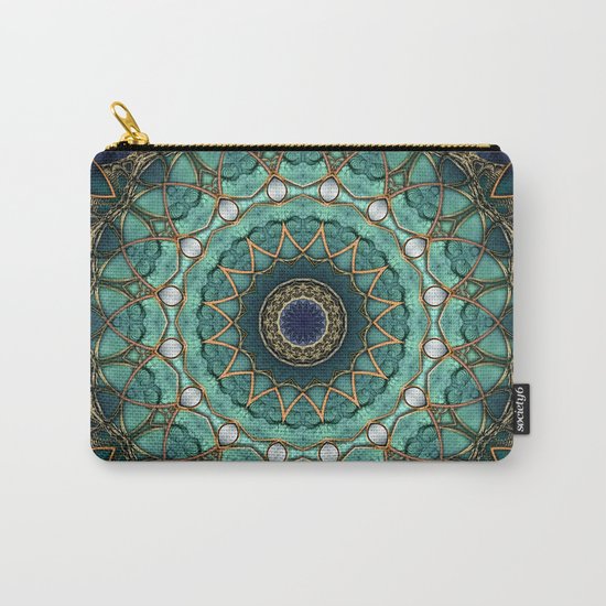 Majestic Topaz Ocean Kaleidoscope Carry-All Pouch