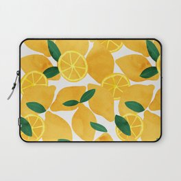 lemon mediterranean still life Laptop Sleeve