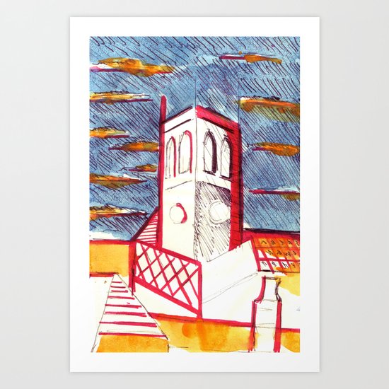St Peters Church, Brighton Art Print