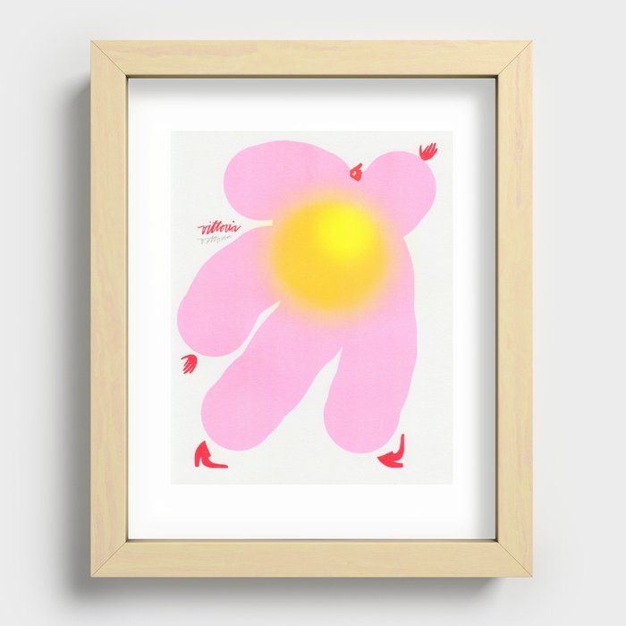 No Fun Without The Sun Recessed Framed Print
