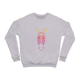 Zebra Cool Face Crewneck Sweatshirt