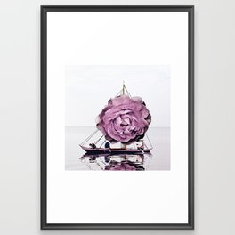 Nautical Flower Framed Art Print
