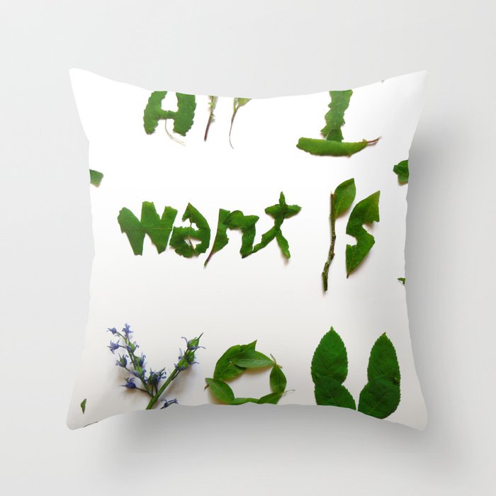 Visual Proposal by Ethan Park "All want is you" Throw Pillow