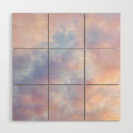 cotton candy clouds Wood Wall Art