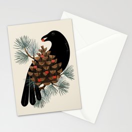 Bird & Berries Stationery Card