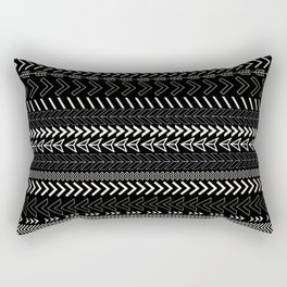 Monochrome Chevrons Rectangular Pillow