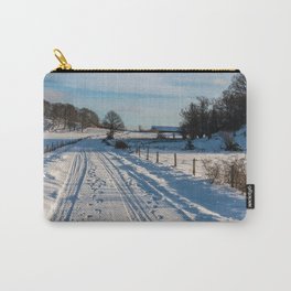 Winter landscape in snow Carry-All Pouch