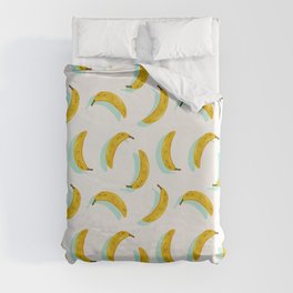 Banana Pattern – Mint Duvet Cover