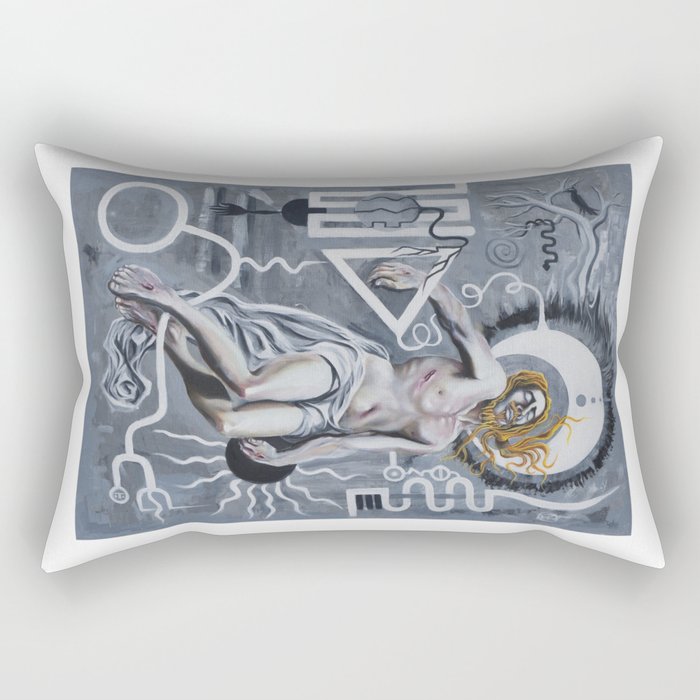 Mechanics of Consciousness • Christ Two • 2015 Rectangular Pillow