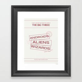 The Big Three Diflash Mx Print Framed Art Print