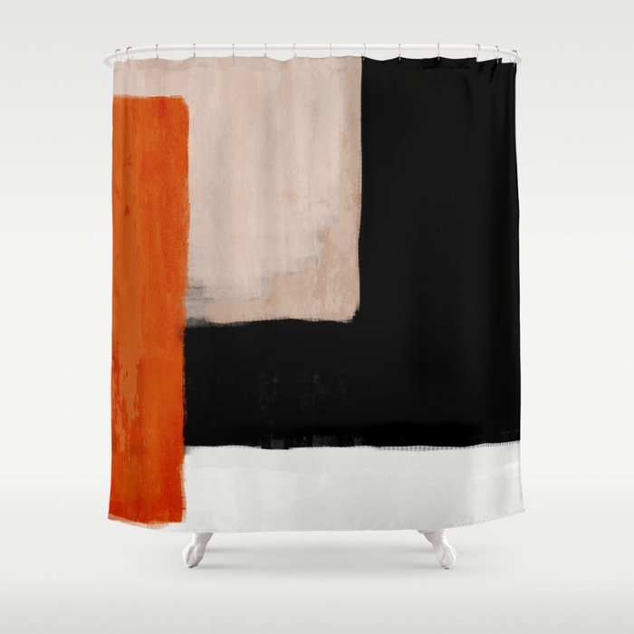 abstract minimal 14 Shower Curtain