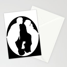 Pushing Daisies silhouette kiss Stationery Cards