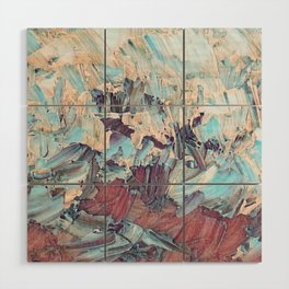 Palette Knife Abstract Wood Wall Art