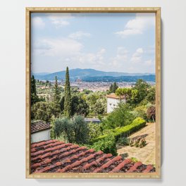 Florence from a Distance  Serving Tray