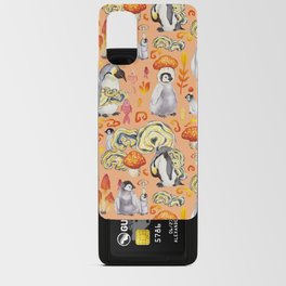 Penguins mushroom family - orange Android Card Case