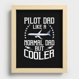 Airplane Pilot Plane Aircraft Flyer Flying Recessed Framed Print