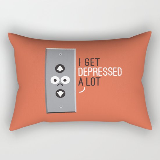 Feeling Down Rectangular Pillow