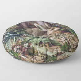 A Hare in the Forest (1585) by Hans Hoffmann Floor Pillow