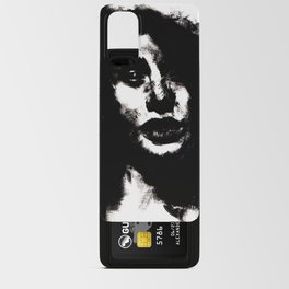 Modern conceptual black and white female portrait Android Card Case