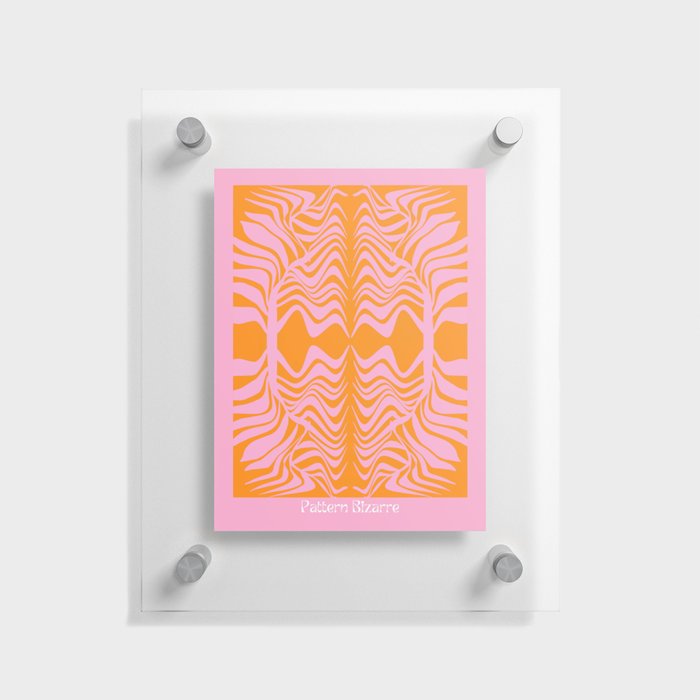 Tropical pattern in pink Floating Acrylic Print