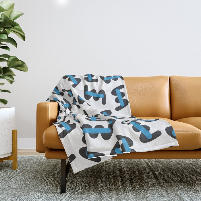 Rovush pattern family by KCKurla Throw Blanket