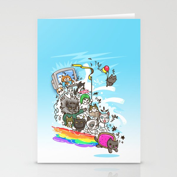 Release The Cats Stationery Cards