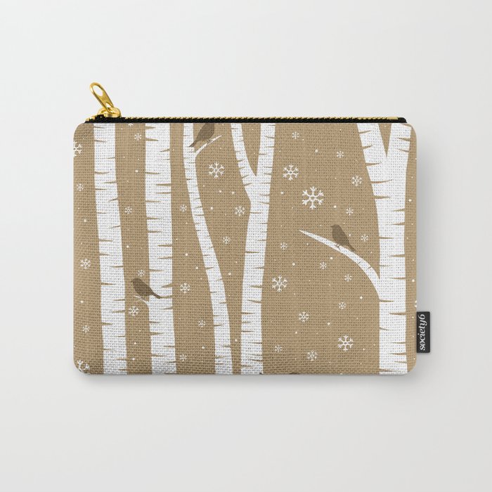 Birch Forest - Winter Idyll Carry-All Pouch