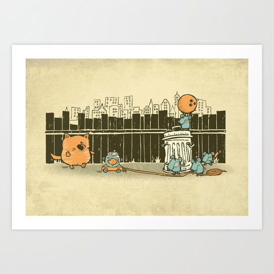 El plan Art Print