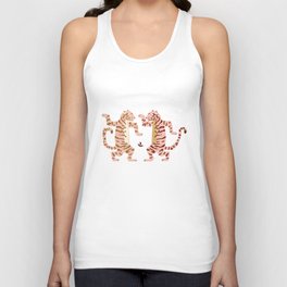 Chinese new Year of the dancing tiger - dried tomato Unisex Tank Top