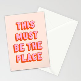 This Must Be The Place: The Peach Edition Stationery Card