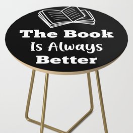 The Book Is Always Better Side Table