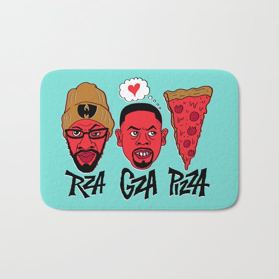 RZA, GZA, PIZZA Bath Mat