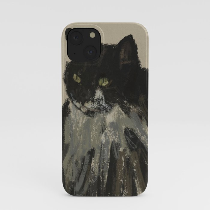 Rocky the Nomad Lover Cat Portrait iPhone Case