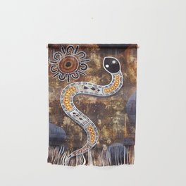 Authentic Aboriginal Art - Snake Wall Hanging