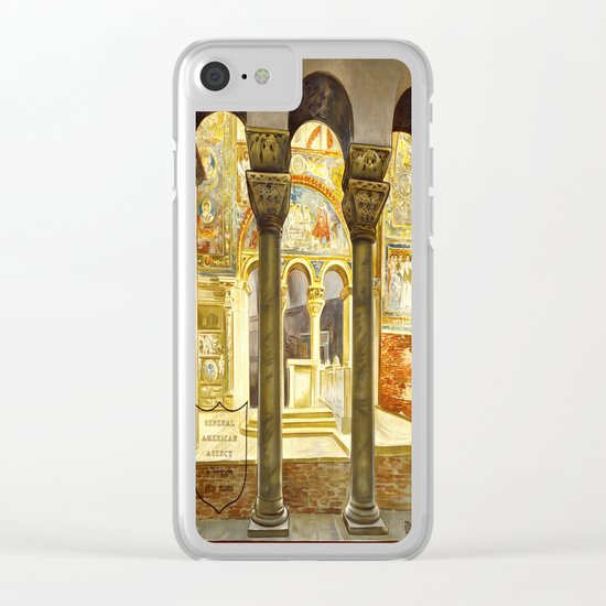 Vintage Ravenna Italy Travel Clear iPhone Case