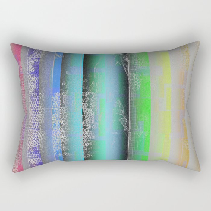 Matrix Blitz - Rainbow v2 Rectangular Pillow