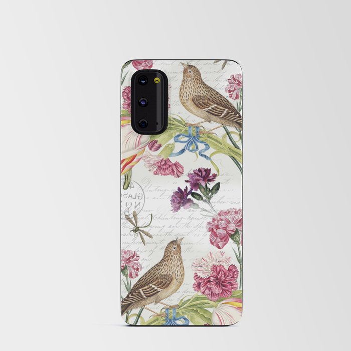 Bird and carnations Android Card Case