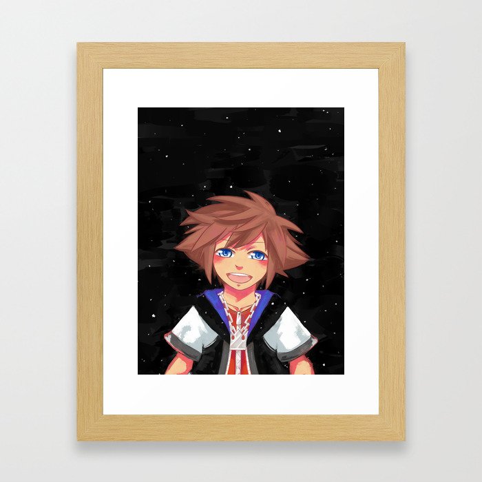 KH: Galaxy Boy Framed Art Print