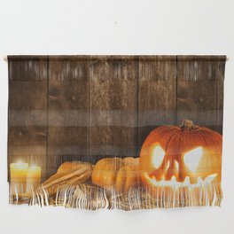 Scary Halloween Pumpkin Wall Hanging