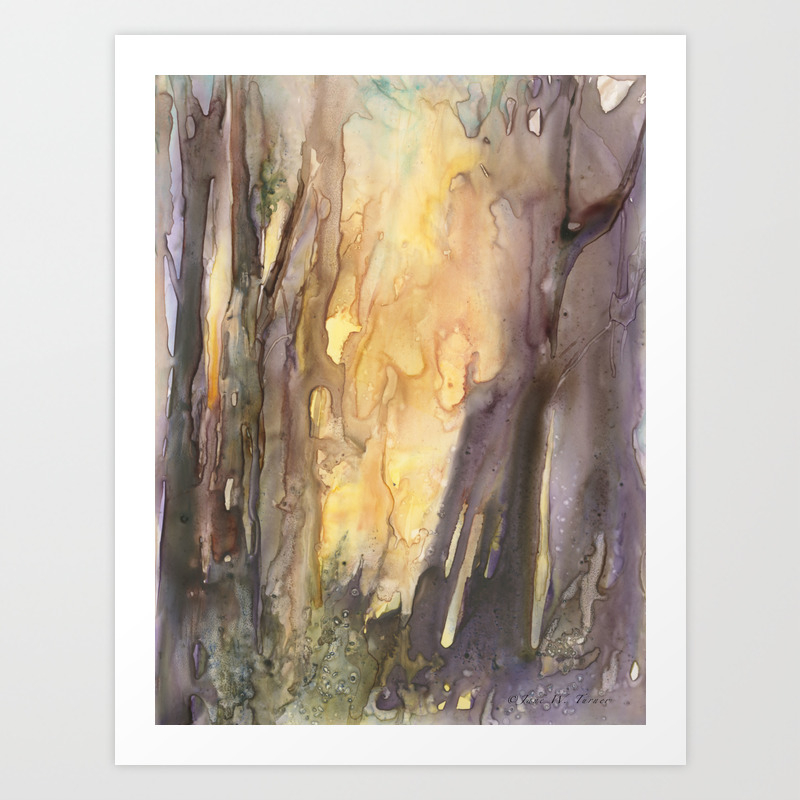 Forest Fire Art Print By Shelteredspirits Society6
