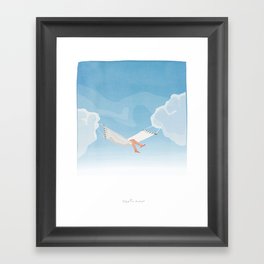 Sleeping in the Clouds Framed Art Print