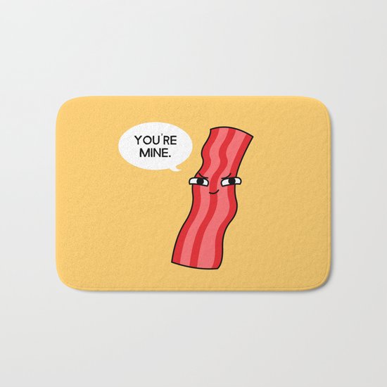 Possessive Bacon Bath Mat