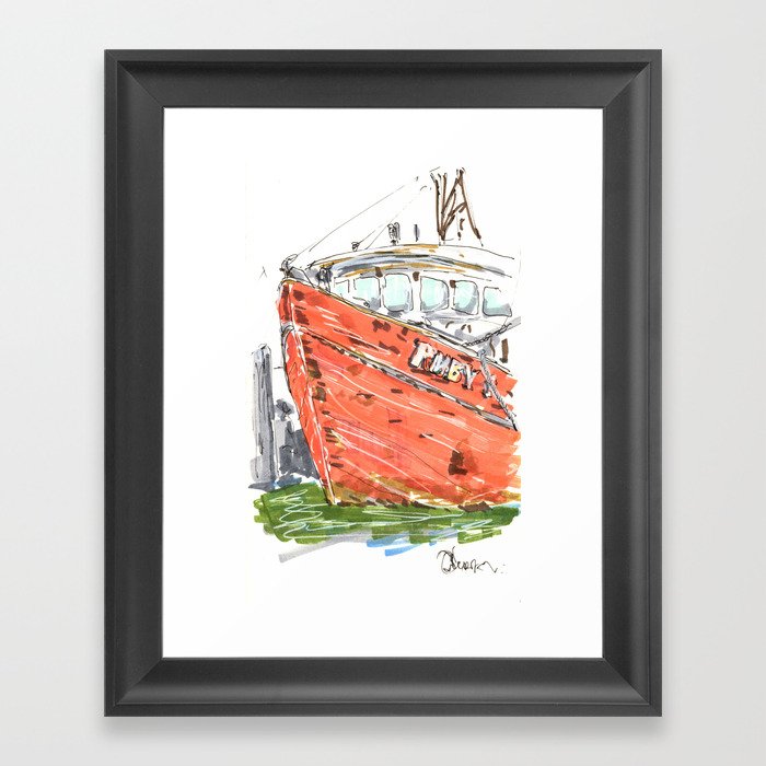 Ruby Framed Art Print