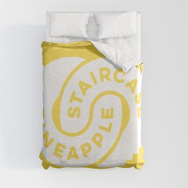 PineappleStaircase | Official Logocolor 2016 in Yellow/White Duvet Cover