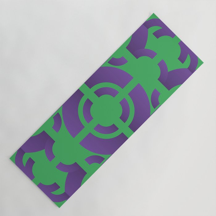 Retro Rainbow Arches Yoga Mat